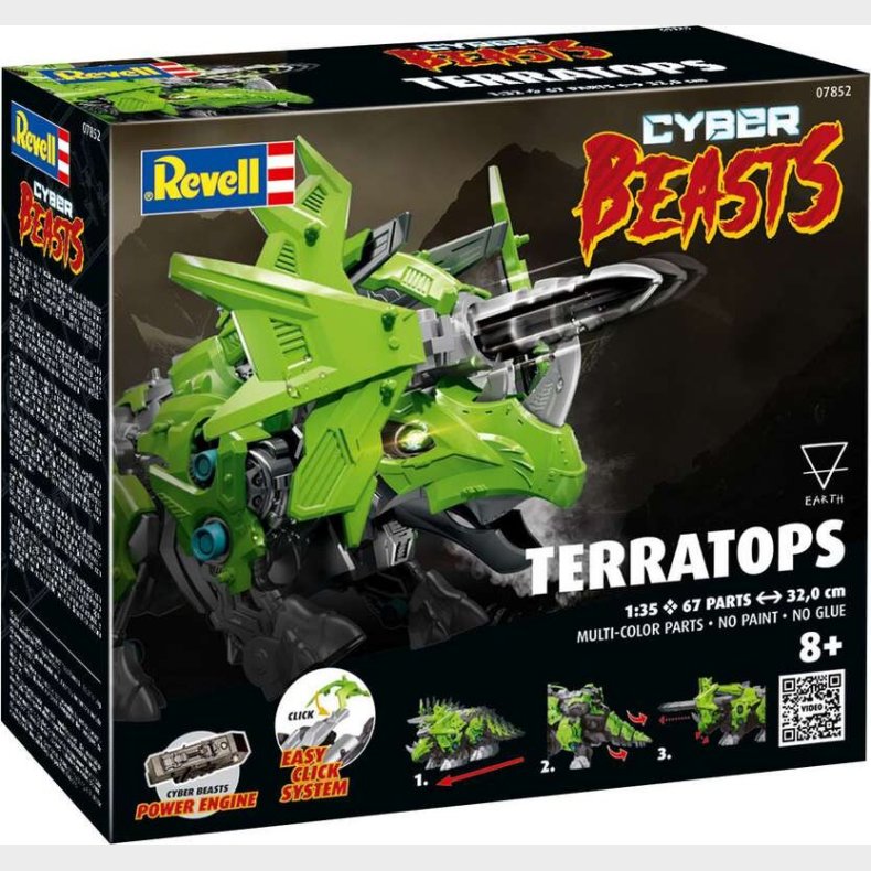 Revell - Cyberbeasts Terratops Byggest - 1:35 - 07852