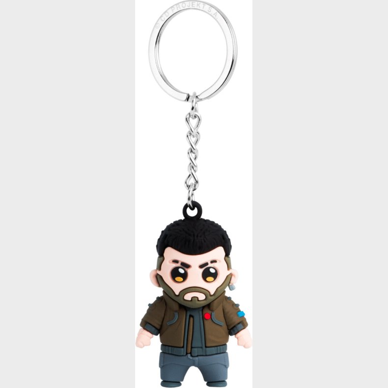 Cyberpunk 2077 V-male Good Loot 3d Keychain
