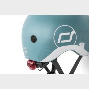 Scoot & Ride | Cykelhjelm til baby, 45-51 cm - Reflekterende Steel