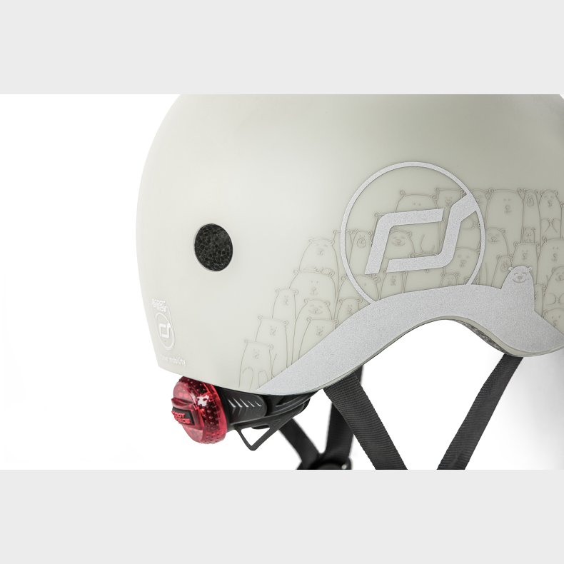 Scoot & Ride | Cykelhjelm til baby, 45-51 cm - Reflekterende Ash