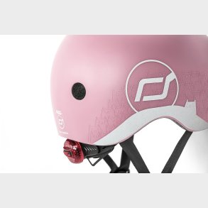 Scoot & Ride | Cykelhjelm til baby, 45-51 cm - Reflekterende Rose