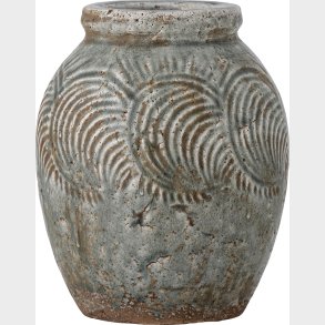 Bloomingville - Damian Deko Vase - Grn - Terrakotta - H 22 Cm