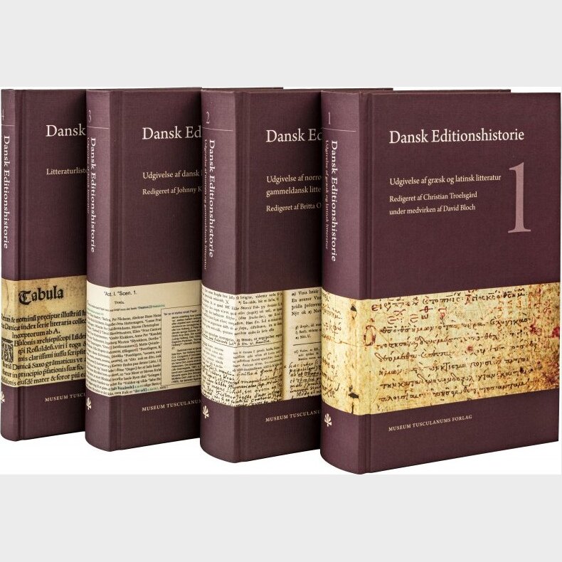 Dansk Editionshistorie - Bind 1-4 - Britta Olrik Frederiksen - Bog