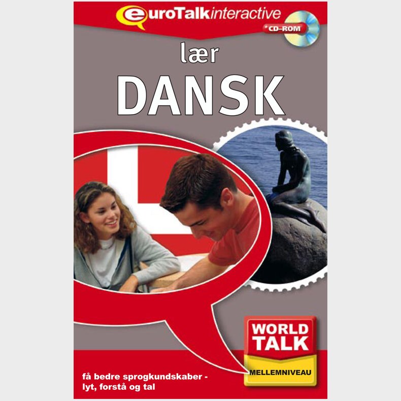 Dansk Forts�ttelseskursus Cd-rom - Eurotalk - Bog