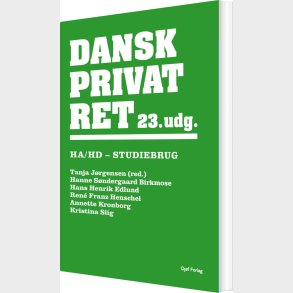 Dansk Privatret Ha Og Hd - Tanja J�rgensen - Bog