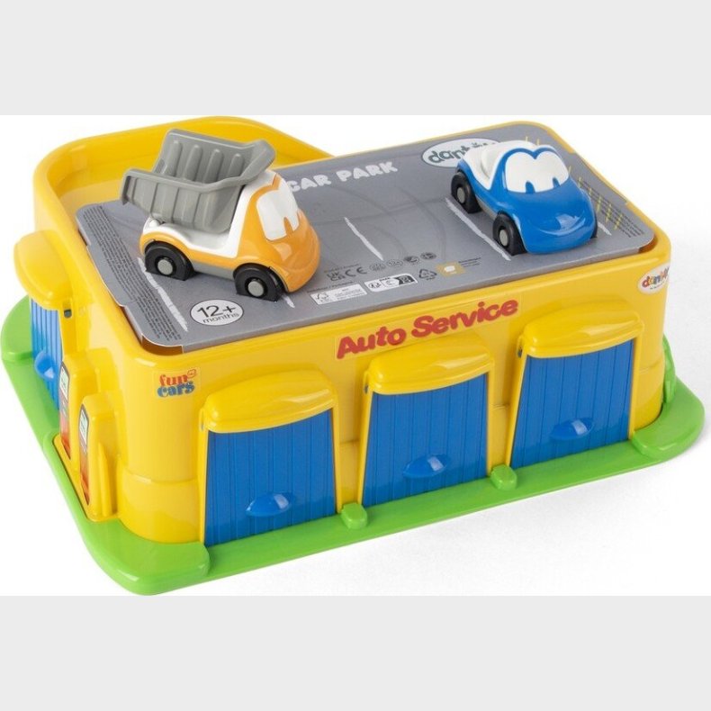 Dantoy - Funcars Leget�js Autoservice Parkeringshus - Med 2 Biler