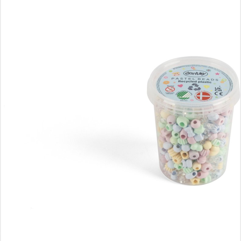 Dantoy - Perler Til Smykker - Pastel - Genanvendt Plast - 520 Stk