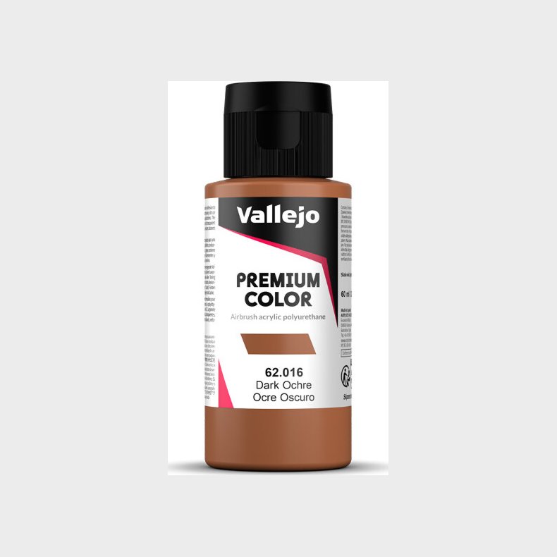 Vallejo - Premium Airbrush Maling - Dark Ochre 60 Ml