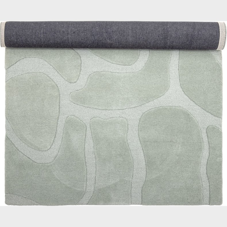 Bloomingville - Darlington Tppe - Grn - Uld - 130x200 Cm