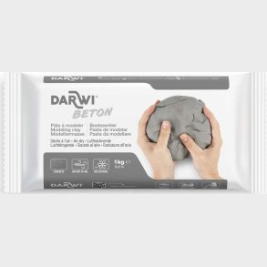 Darwi Beton Modellermasse 1000g Gr� - Cernit
