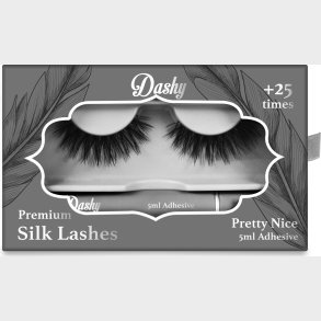 Dashy - Premium Silk Lashes + 5 Ml Adhesive Pretty Nice - Kunstige jenvipper