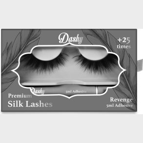 Dashy - Premium Silk Lashes + 5 Ml Adhesive Revenge - Kunstige jenvipper