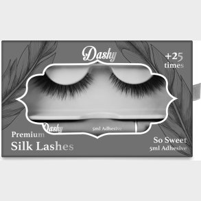 Dashy - Premium Silk Lashes + 5 Ml Adhesive So Sweet - Kunstige jenvipper