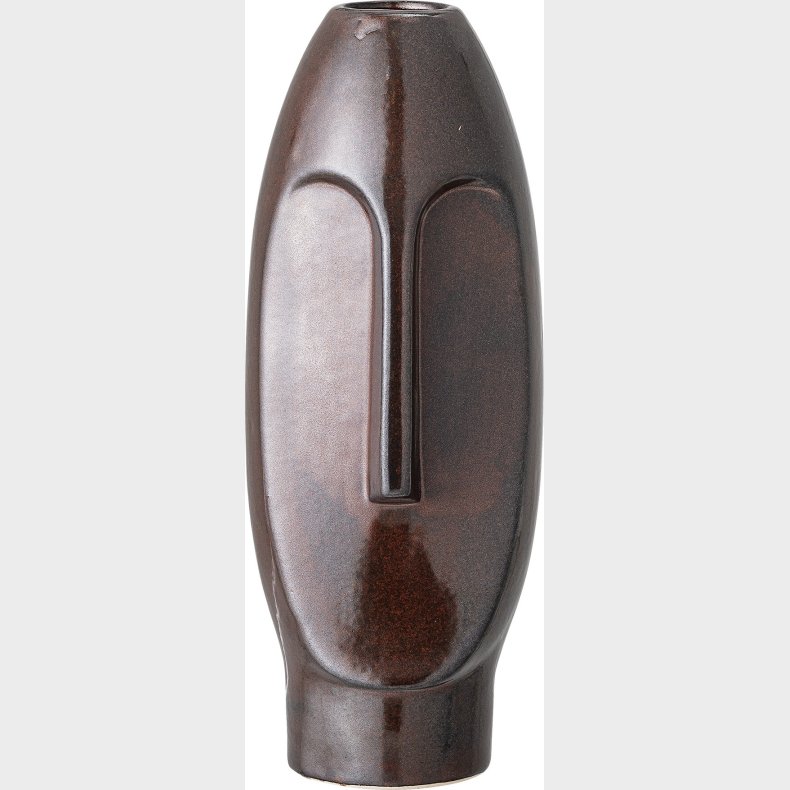 Bloomingville - Daviid Vase - Brun - Stentj - H 26 Cm