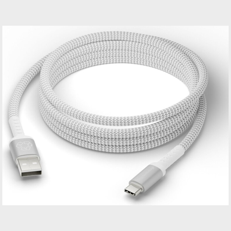 Dbramante1928 - Re-charge - Brd Kabel - Usb-a Til Usb-c, 2,5m - Hvid