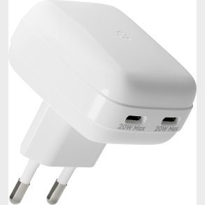 Dbramante1928 - Re-charge Pro - Eu Flat Wall Charger 2xusb-c 20w-w