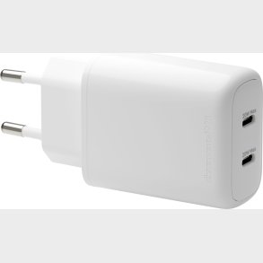 Dbramante1928 - Re-charge Pro - Eu Vgoplader 2x Usb-c 20w - Hvid