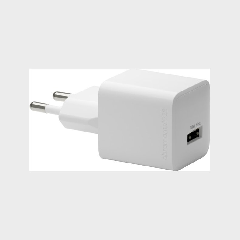 Dbramante1928 - Re-charge - Vgoplader Gan - Usb-a 18w Eu - Hvid