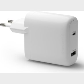 Dbramante1928 - Re-charge - Vgoplader Gan - Usb-c 65w+18w Eu - Hvid
