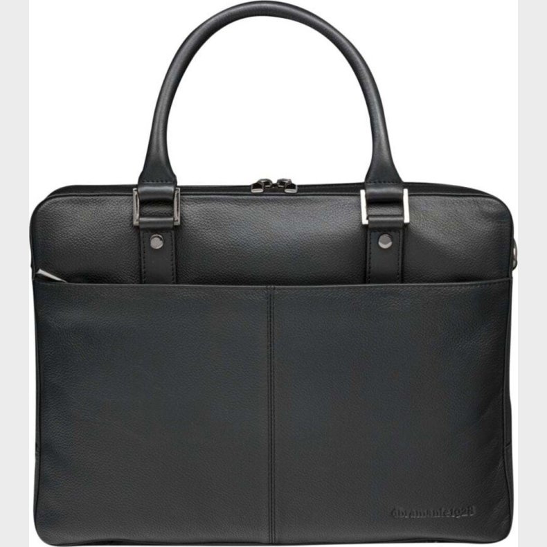 Dbramante1928 - 14" Computertaske - Rosenborg - Lder - Sort