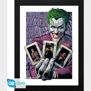 Dc Comics - Framed Print The Joker Haha Cards (30x40) X2