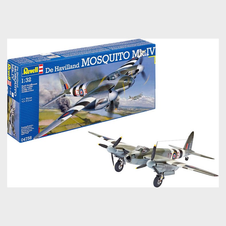 Revell - De Havilland Mosquito Mk.iv Fly Bygges�t - 1:32 - 04758