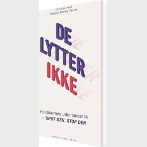 De Lytter Ikke - Christian Kock - Bog