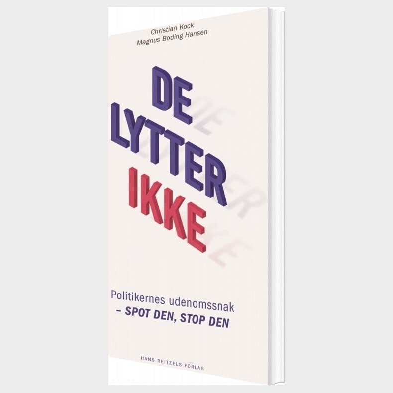 De Lytter Ikke - Christian Kock - Bog