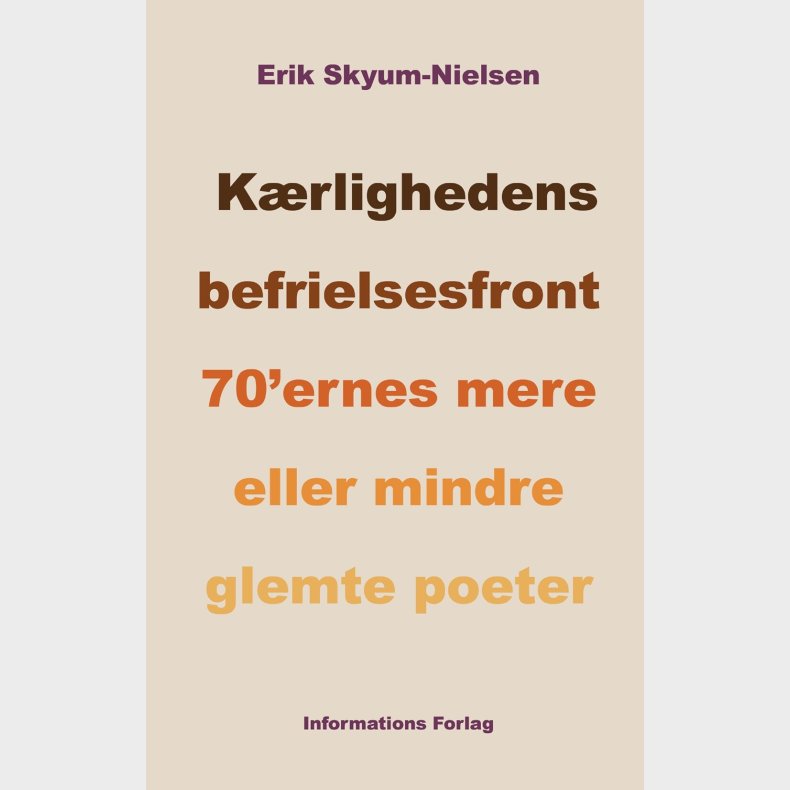 De Mere Eller Mindre Glemte - Erik Skyum-nielsen - Bog