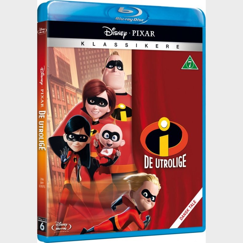 De Utrolige 1 / The Incredibles 1 - Disney Pixar - Blu-Ray