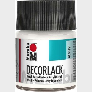 Marabu - Decorlack - 50 Ml - 070 Hvid - 11300005070 - Marabu