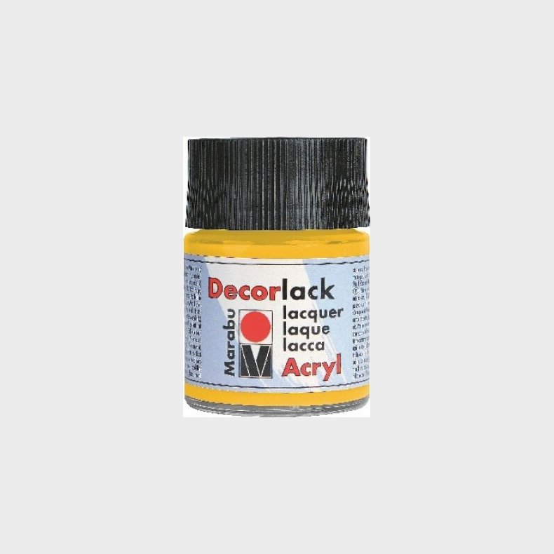 Decorlack 50ml, Medium Yellow 021 - 11300005021 - Marabu