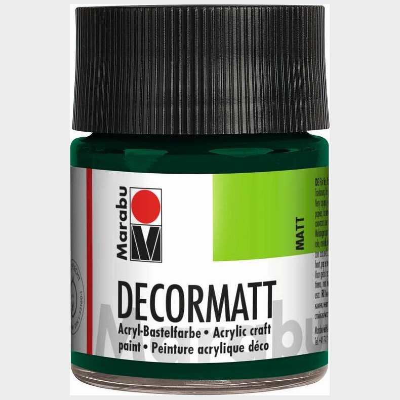 Decormatt 50ml 075, Mrkegrn - 14010005075 - Marabu