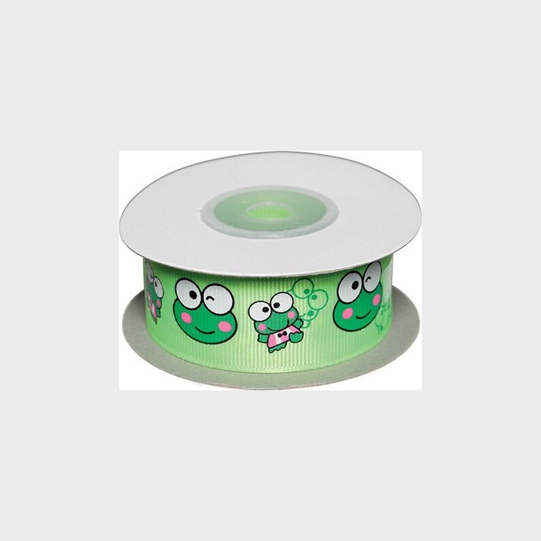 Dekobnd Lime M/frer 25mm 10m - Polyester