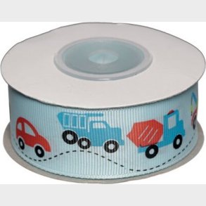 Dekobnd Lysbl M/ Kretjer 25mm 10m - Polyester