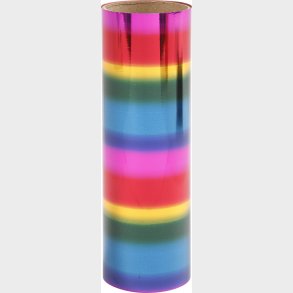 Folie Uden Klb - B 15,5 Cm - Tykkelse 0,02 Mm - Regnbuefarver - 50 Cm