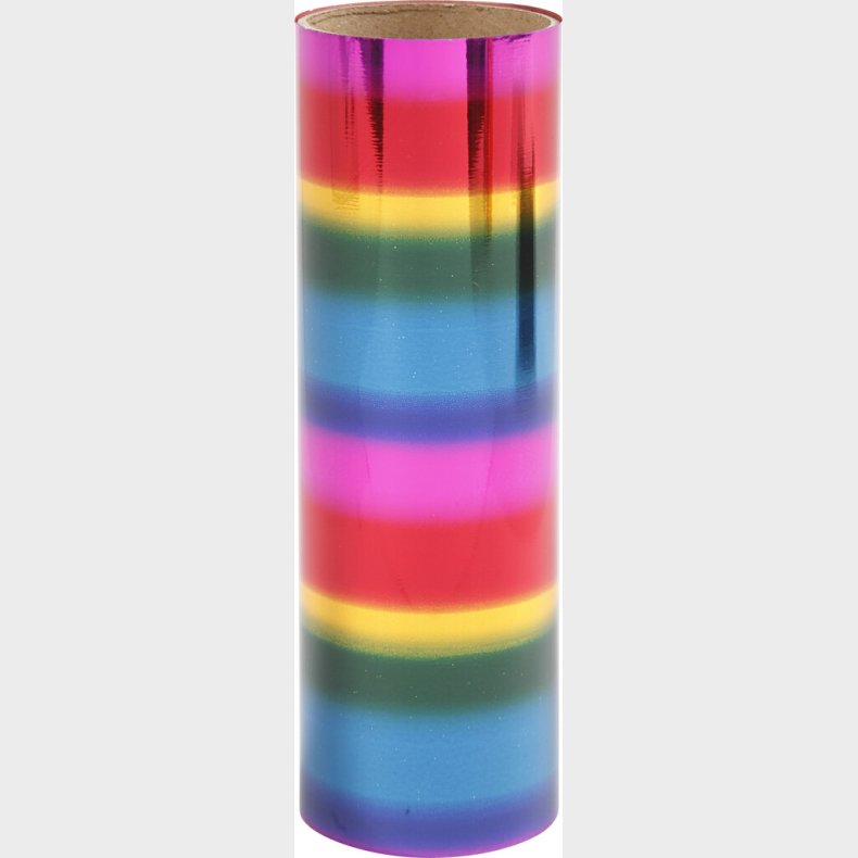 Folie Uden Klb - B 15,5 Cm - Tykkelse 0,02 Mm - Regnbuefarver - 50 Cm