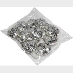 Hjerte Vedhng - Slv - 12 Stk