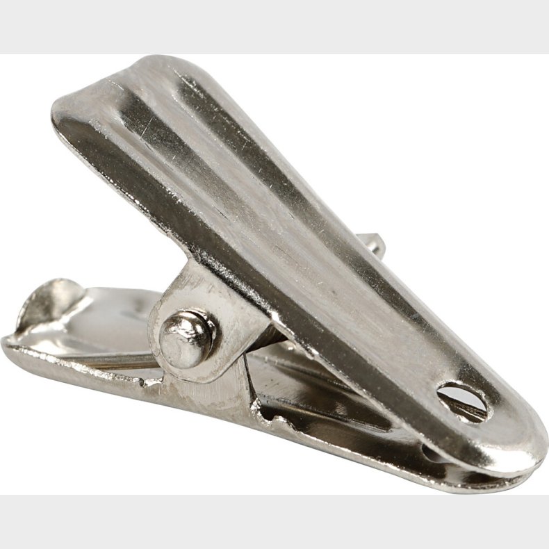 Dekorationsklemmer - L 27 Mm - B 14 Mm - Slv - 10 Stk.