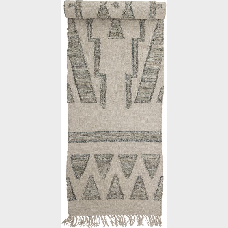 Creative Collection - Delara Tppe - Grn - Uld - 60x240 Cm