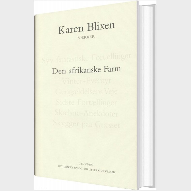 Den Afrikanske Farm - Karen Blixen - Bog