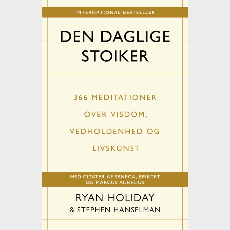 Den Daglige Stoiker - Ryan Holiday - Bog