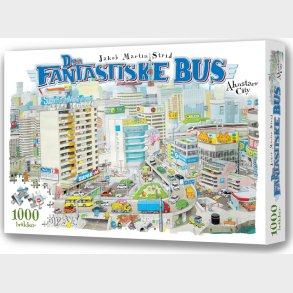 Den Fantastiske Bus Puslespil - Ahnstarr City - 1000 Brikker