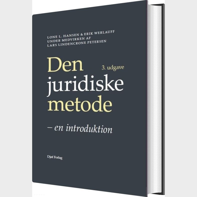 Den Juridiske Metode - Erik Werlauff - Bog