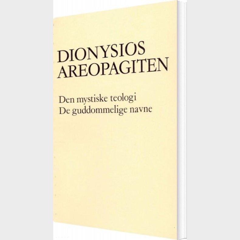 Dionysios Areopagiten - Bog