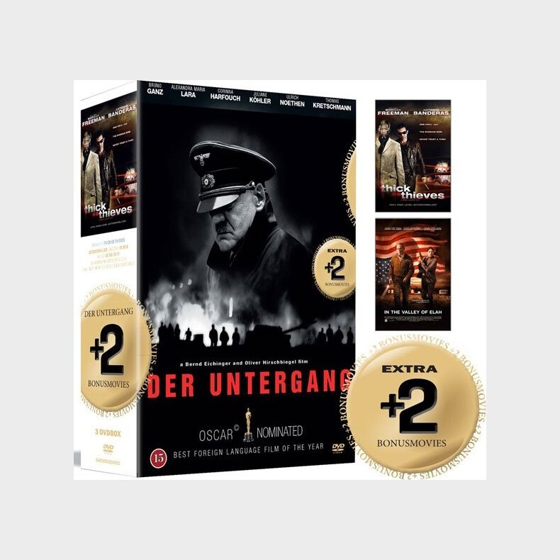 Der Untergang // Thick As Thieves // In The Valley Of Elah - DVD - Film