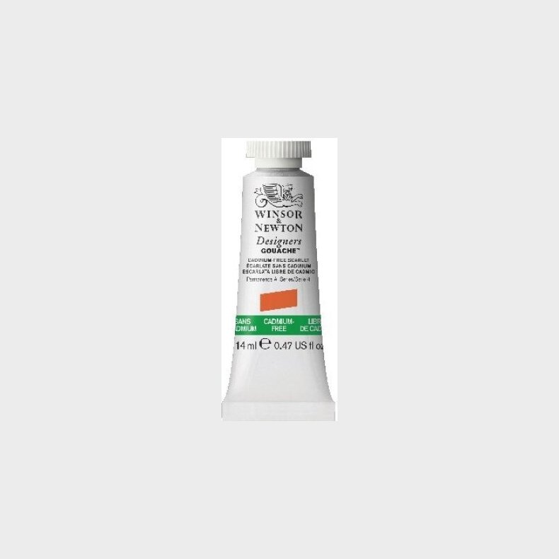 Winsor & Newton - Designers Gouache Maling 14 Ml - Scarlet 903