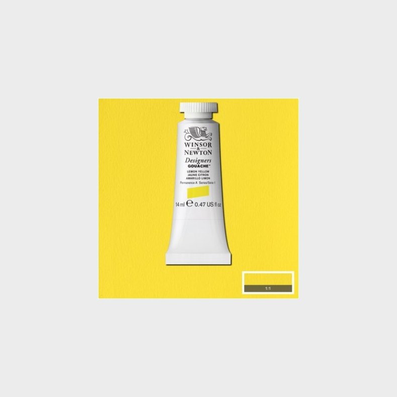 Winsor & Newton - Designers Gouache - 14 Ml - Citron Gul