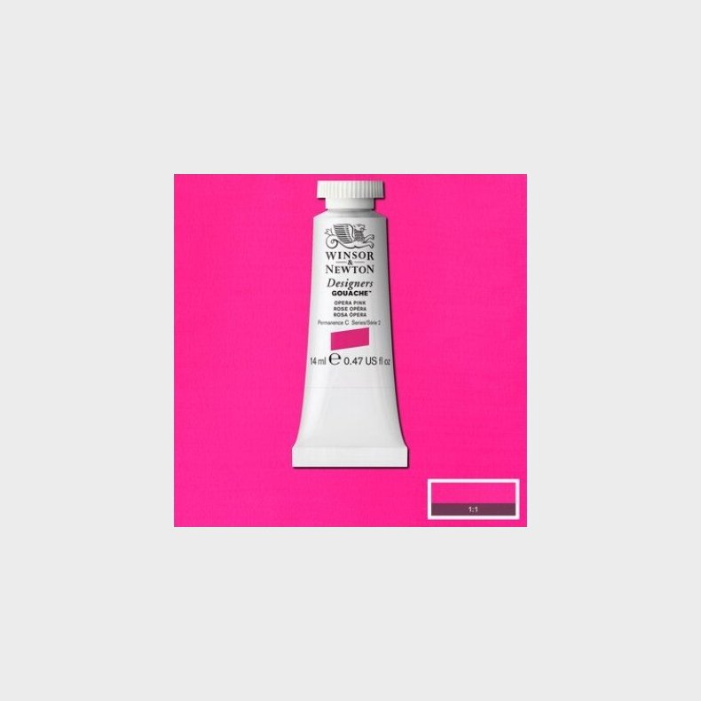 Winsor & Newton - Designers Gouache Maling - Opera Pink 14 Ml
