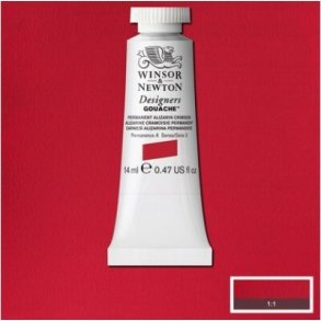 Winsor & Newton - Designers Gouache Maling - Alizarin Crimson 14 Ml